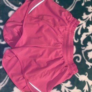 Pink lulu shorts size 4